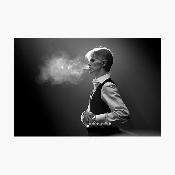 The Thin White Duke Has Smoking - Aesthetic Classic Musical Drama Photographic Print
