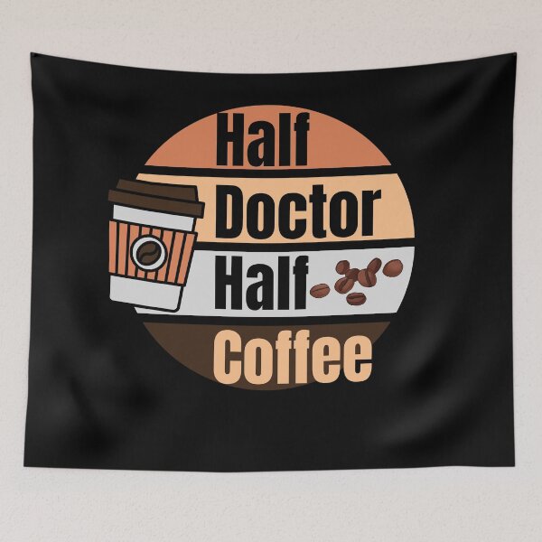 Item preview, Half coffee half doctor designed and sold by JoeyGrace.