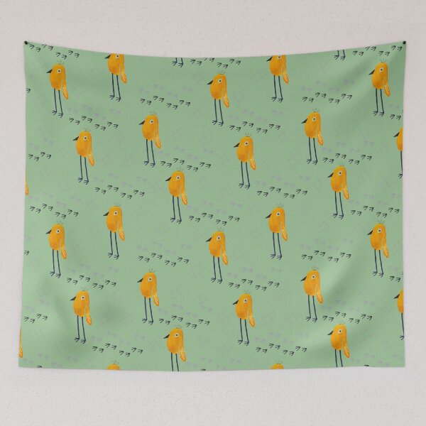 Item preview, bird walk_sage designed and sold by NeonEye-Designs.