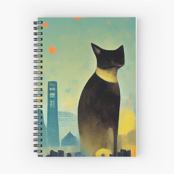 Item preview, Cat Landscape Picture Art Minimal Mountain designed and sold by SetTheMoodArt.