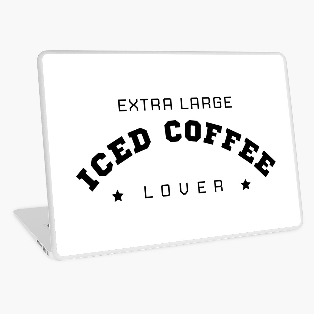 Extra Large Iced Coffee Lover Coffee Cup Typography Poster for Sale by  Retrospacetive Design