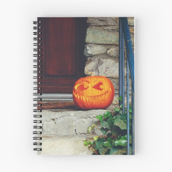 Item preview, Halloween Pumpkin Face on Doorstep in France  designed and sold by CarolinaReina.