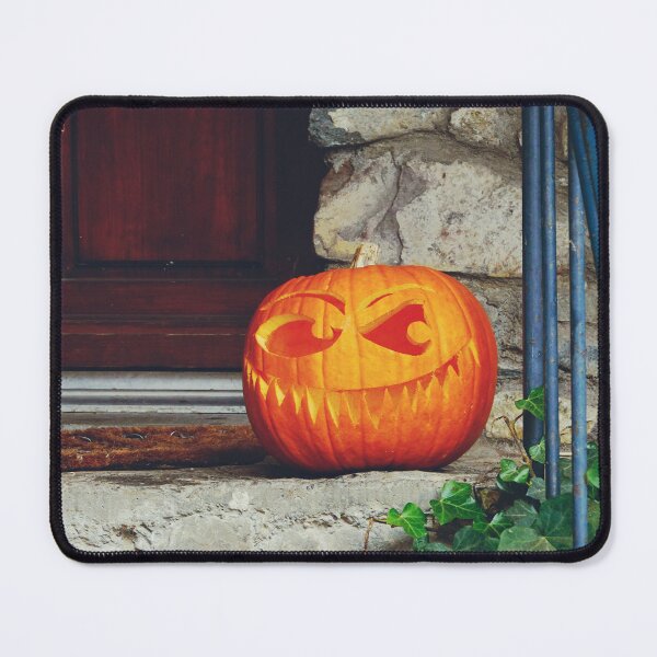 Item preview, Halloween Pumpkin Face on Doorstep in France designed and sold by CarolinaReina.