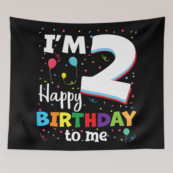 Item preview, 2nd Birthday I'm 2 Happy Birthday To Me 2 Years Old designed and sold by HelgaSchwarz.