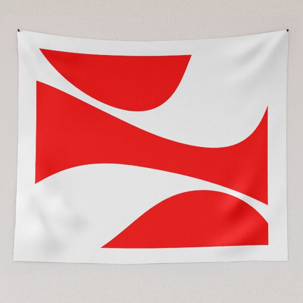Item preview, Abstract - red and white. designed and sold by K.S ART.