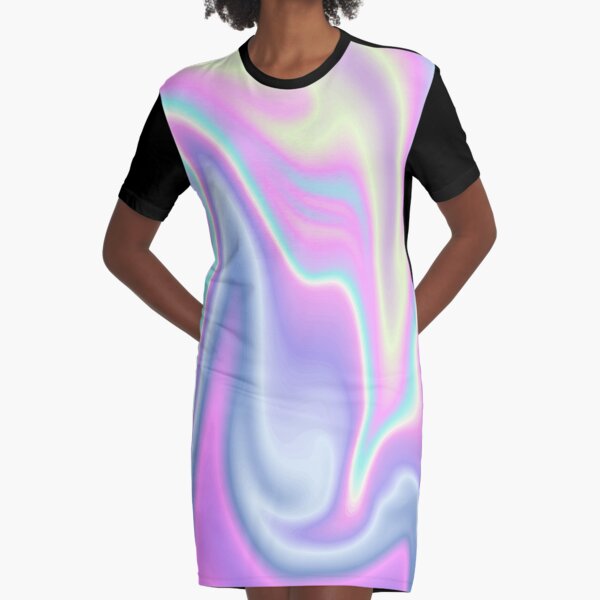 Holographic Design 17 Graphic T-Shirt Dress