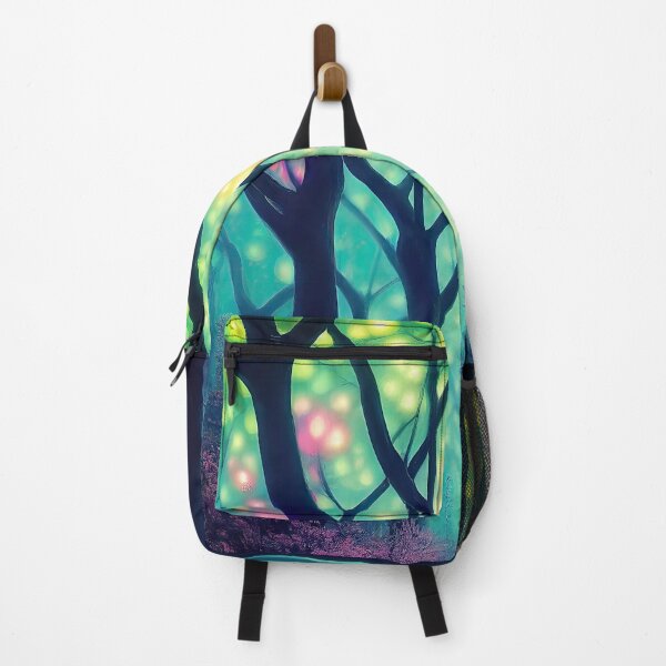 Item preview, Enchanted magical forest with neon lights designed and sold by mrlongfield.
