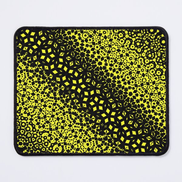 Artikelvorschau, Intensives gelbes und schwarzes Geometrie-magisches abstraktes Kunst-optisches Täuschung-Neon entworfen und verkauft von ArticLotusShop.