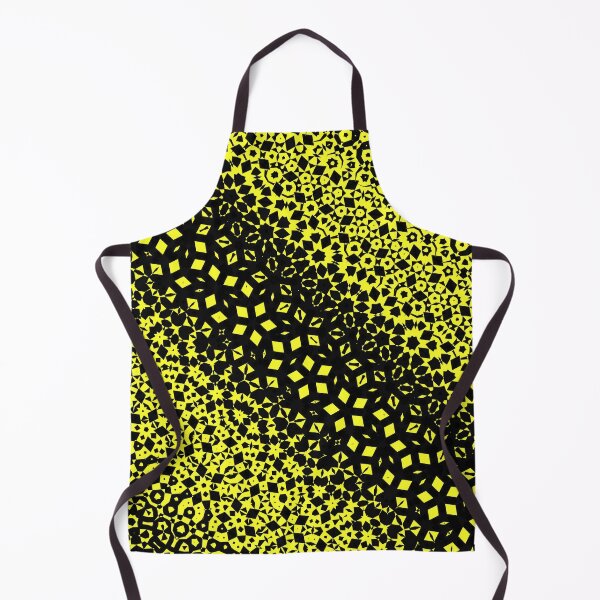 Artikelvorschau, Intensives gelbes und schwarzes Geometrie-magisches abstraktes Kunst-optisches Täuschung-Neon entworfen und verkauft von ArticLotusShop.