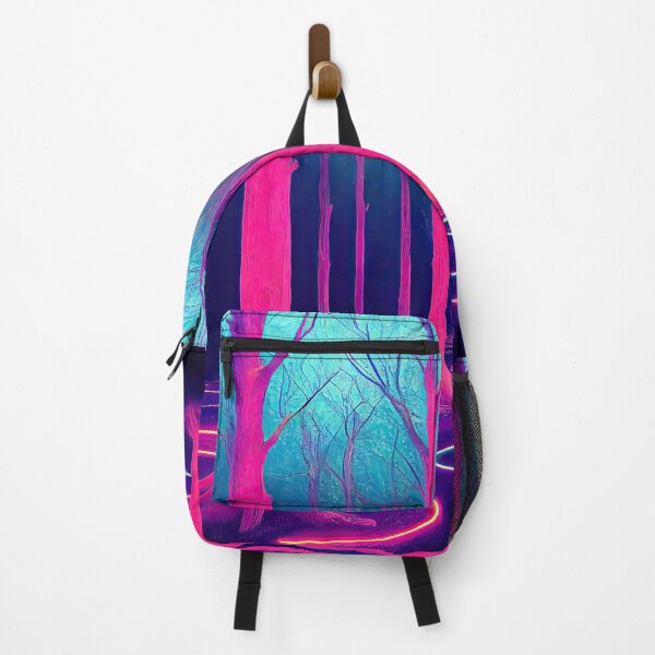 Item preview, Enchanted magical forest with neon lights designed and sold by mrlongfield.