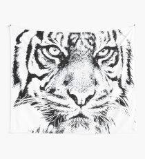 Angry Tiger Wall Tapestry