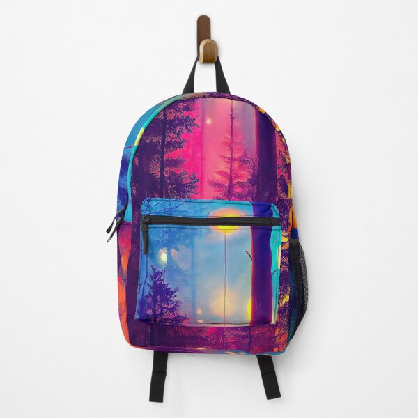 Item preview, Enchanted magical forest with neon lights designed and sold by mrlongfield.