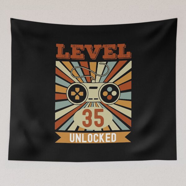 Item preview, Level 35 Unlocked Funny 35th Birthday designed and sold by Karry-Pat.