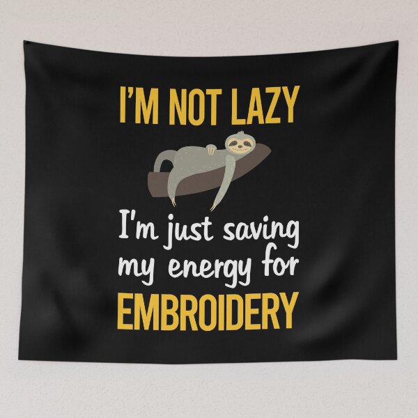 Item preview, Saving Energy Embroidery Embroidering Embroider designed and sold by Dividestore.