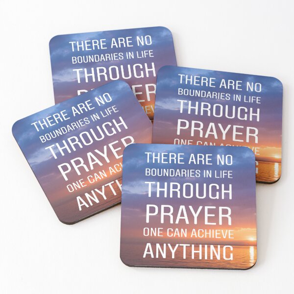 Item preview, There are no boundaries in life thorugh prayer one can achieve anything designed and sold by Stories To Inspire - Motivational Jewish Quotes.