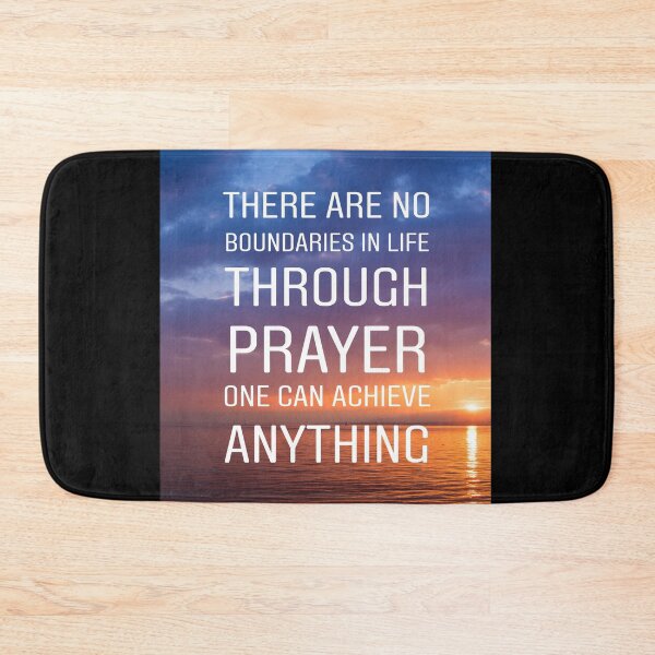 Item preview, There are no boundaries in life thorugh prayer one can achieve anything designed and sold by Stories To Inspire - Motivational Jewish Quotes.