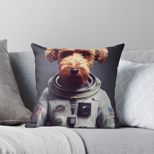 Aperçu de l'œuvre Astronaute Airedale Terrier créée et vendue par Intrepix.
