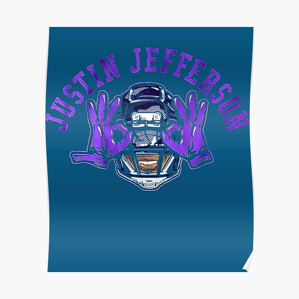 Justin Jefferson Jersey  Poster for Sale by LOSTandLO