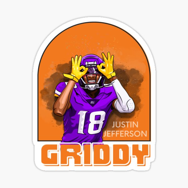 Justin Jefferson griddy Sticker -   Hong Kong