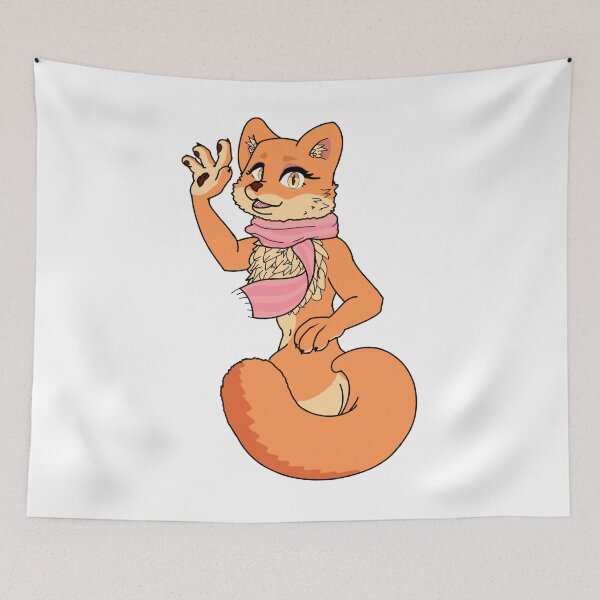Item preview, Fox waves in greetings designed and sold by Infer-X.
