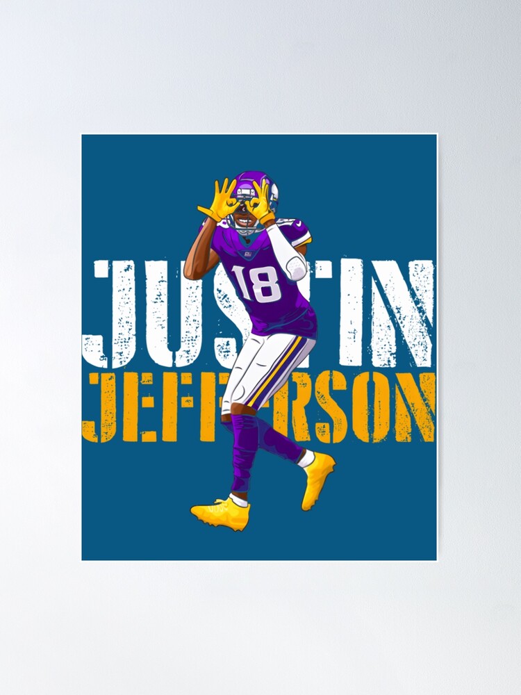 Justin Jefferson - RETRO STYLE - Justin Jefferson - Posters and