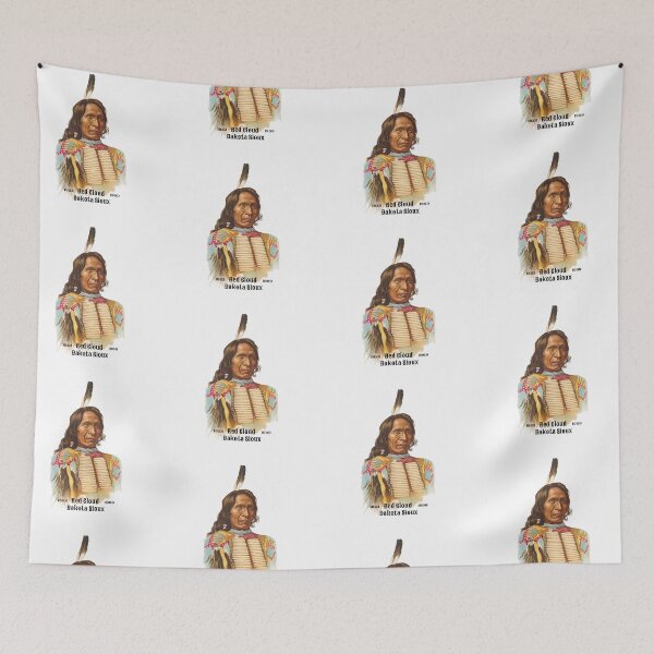 Item preview, Red Cloud - Dakota Sioux - Vintage Portrait Originally Allen & Ginter by heringa designed and sold by heringa.