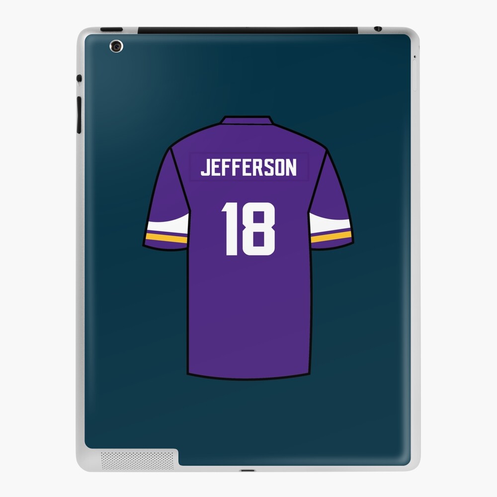 Justin Jefferson Jersey ' iPad Case & Skin for Sale by LOSTandLO