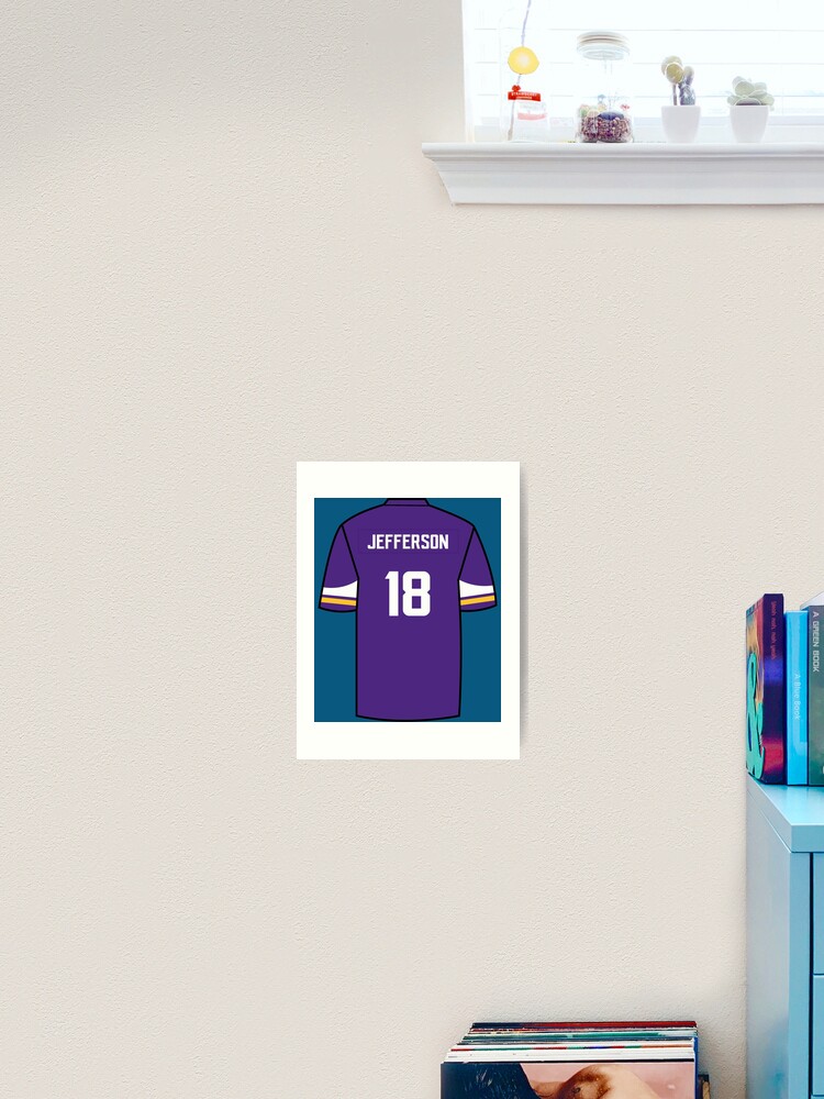 Justin Jefferson Jersey  Poster for Sale by LOSTandLO