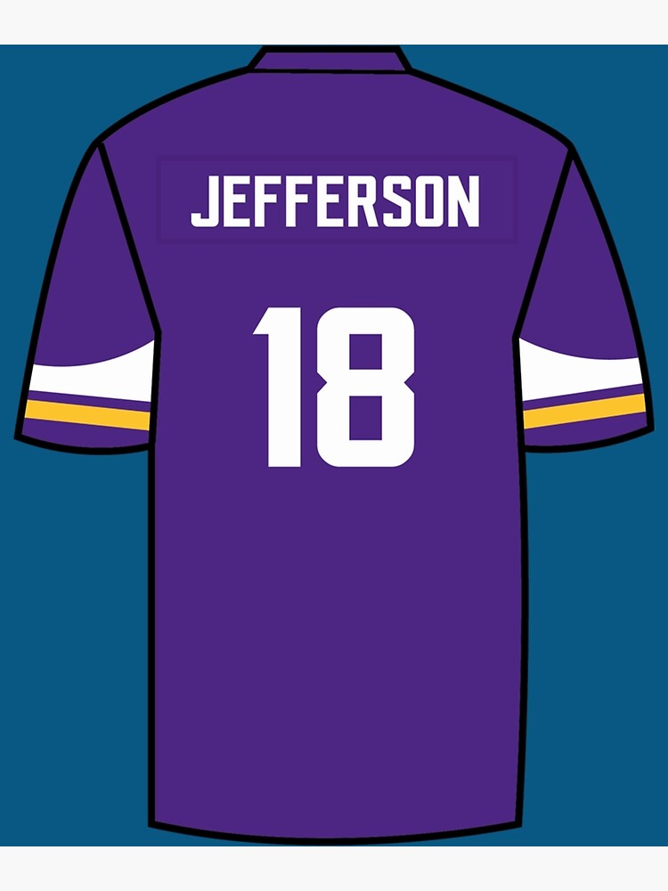 Justin Jefferson Jersey  Poster for Sale by LOSTandLO