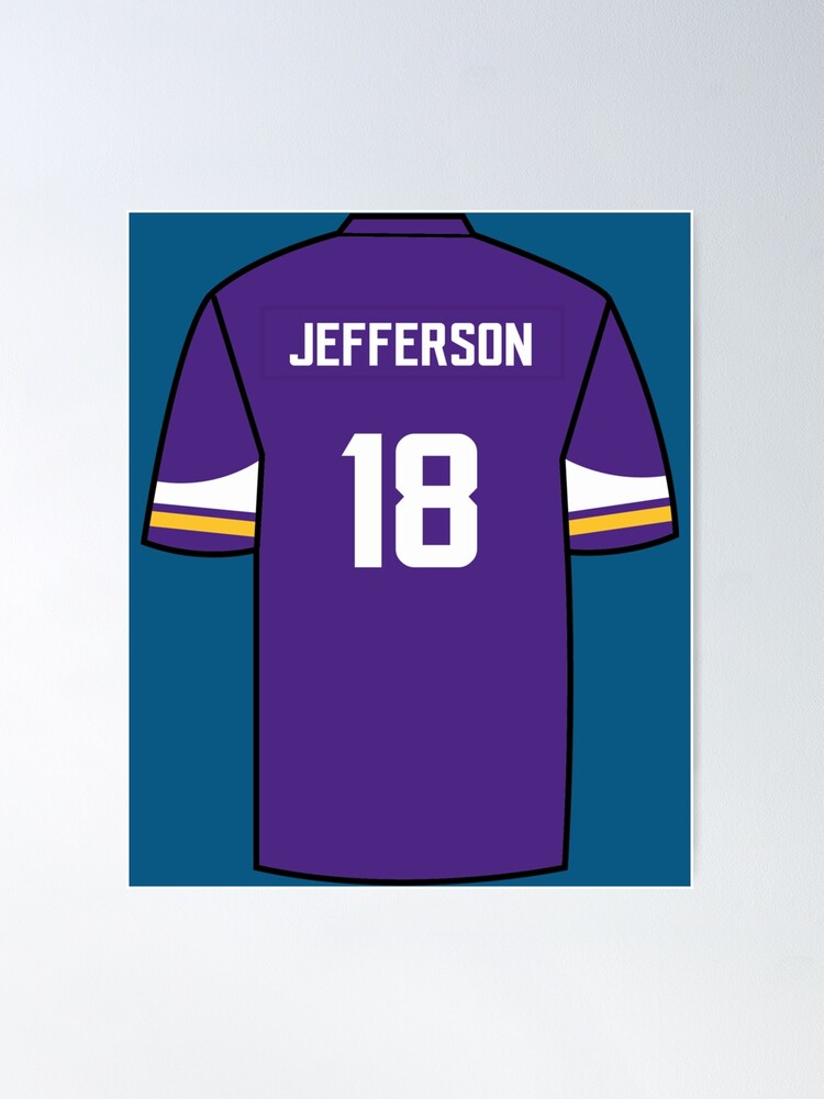 Justin Jefferson Youth Jersey Poster for Sale by Jalib