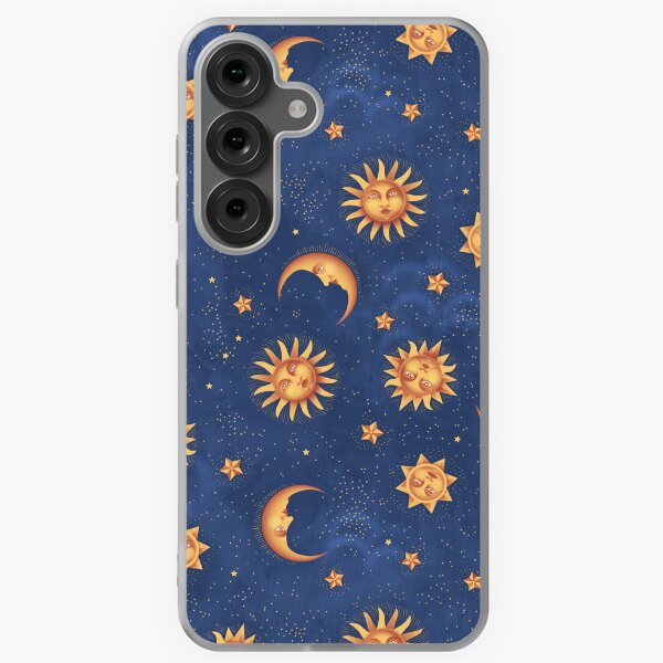 Vista previa del artículo con la obra «Retro soles y lunas», diseñado y vendido por Lauren Herda.