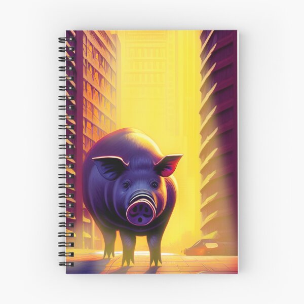 Item preview, Pig In Big City  designed and sold by InkDropFalls.