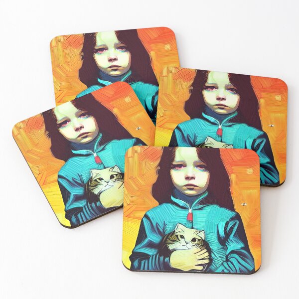 Item preview, A Very Sad Girl With a Cat designed and sold by PlacidHinds.
