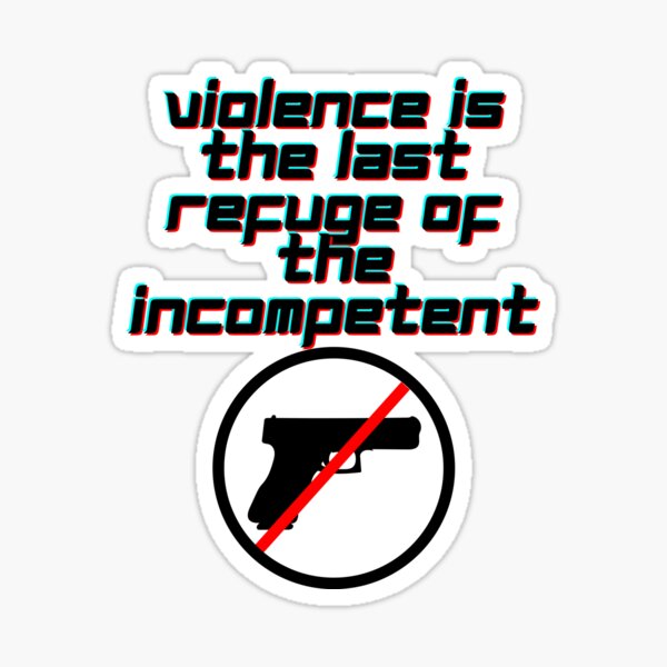 Non Violence Stickers for Sale | Redbubble