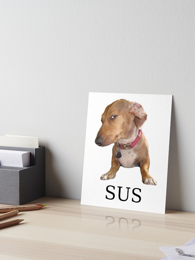 Sus dog meme Mouse Pad for Sale by TheBigSadShop