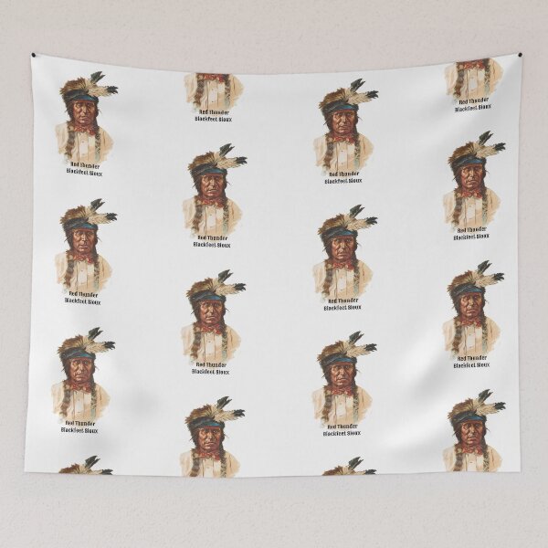 Item preview, Red Thunder - Blackfeet Sioux - Vintage Portrait Originally Allen & Ginter by heringa designed and sold by heringa.