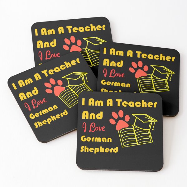 Item preview, i am a teacher and i love German Shepherd designed and sold by Jadir.