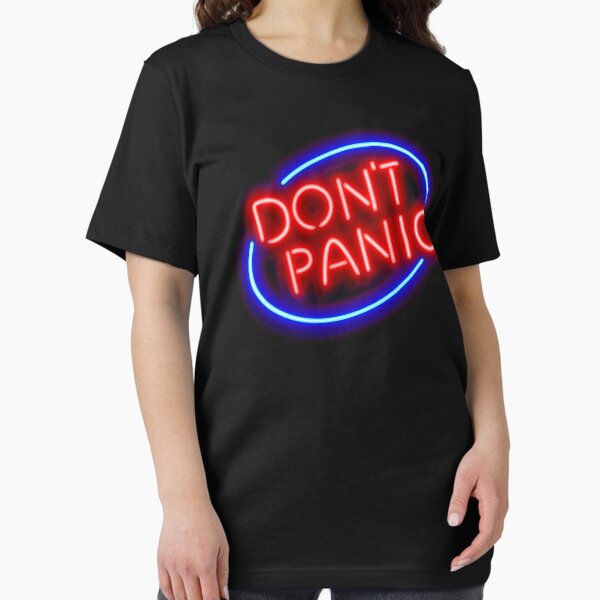 Item preview, Hitchhiker's Guide - "Don't Panic" Neon Sign designed and sold by Brit Gorlicki.