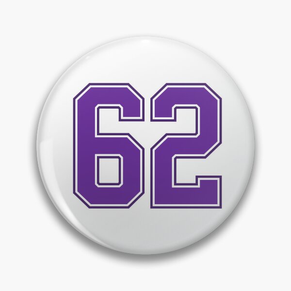 Item preview, Purple Number 62 lucky sports jersey sixty two designed and sold by HeavyStyle.