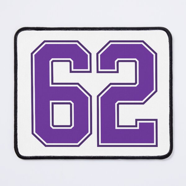 Item preview, Purple Number 62 lucky sports jersey sixty two designed and sold by HeavyStyle.