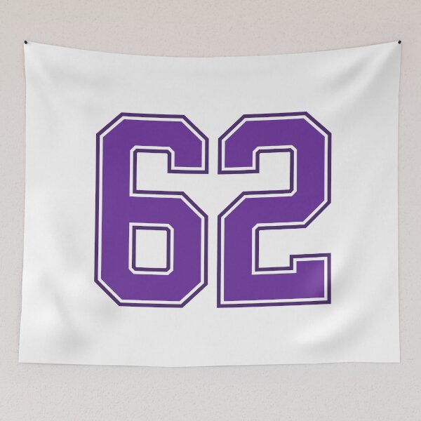 Item preview, Purple Number 62 lucky sports jersey sixty two designed and sold by HeavyStyle.
