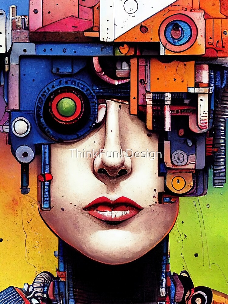 Thumbnail 5 von 5, A-Linien Kleid, Cyborg Nation designt und verkauft von ThinkFun! Design.