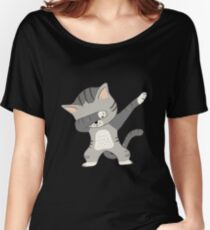 Dabbing Cat T-Shirt Women's Relaxed Fit T-Shirt