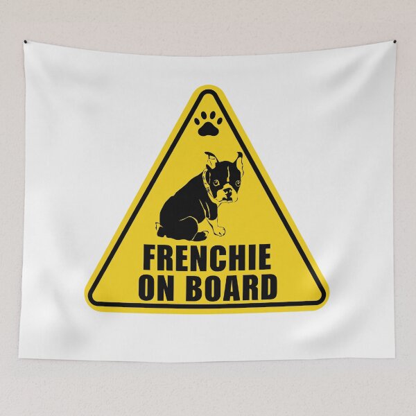 Item preview, Caution Frenchie on Board  designed and sold by Majesticoo.
