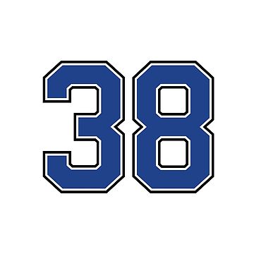 Number 38 lucky sports jersey thirty eight