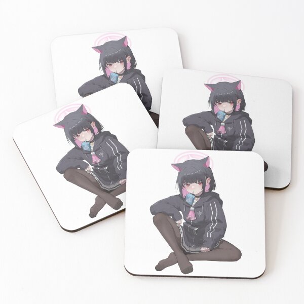 Item preview, Kyouyama Kazusa Wearing Black Thighs Sitting designed and sold by Risumu.