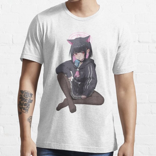  Support Catgirl Research Cute Anime Cat Girl Waifu Meme Neko  T-Shirt : Clothing, Shoes & Jewelry