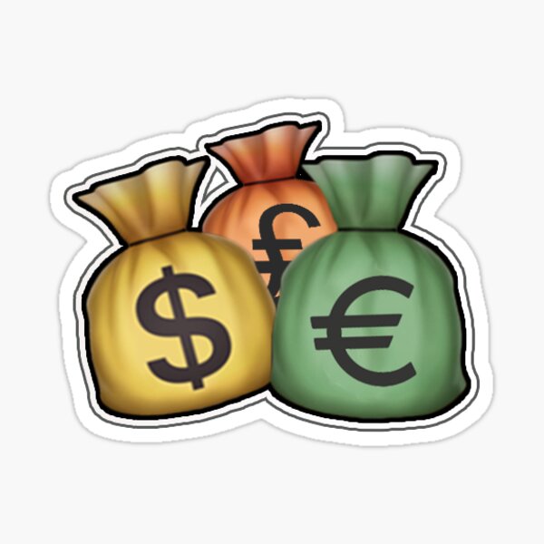 "Money Bags" Sticker for Sale by mirceaspartan Redbubble