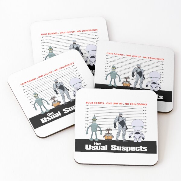 Item preview, Suspect robots designed and sold by SickNoteLondon.