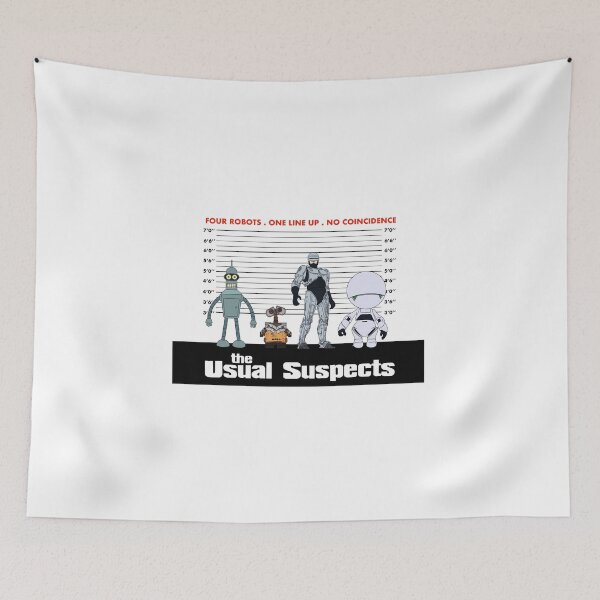 Item preview, Suspect robots designed and sold by SickNoteLondon.